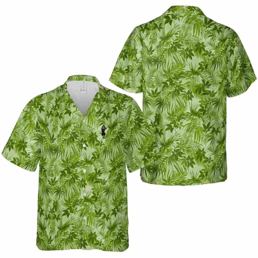Disc Golf Foliage Print Hawaiian Shirt Premium grade