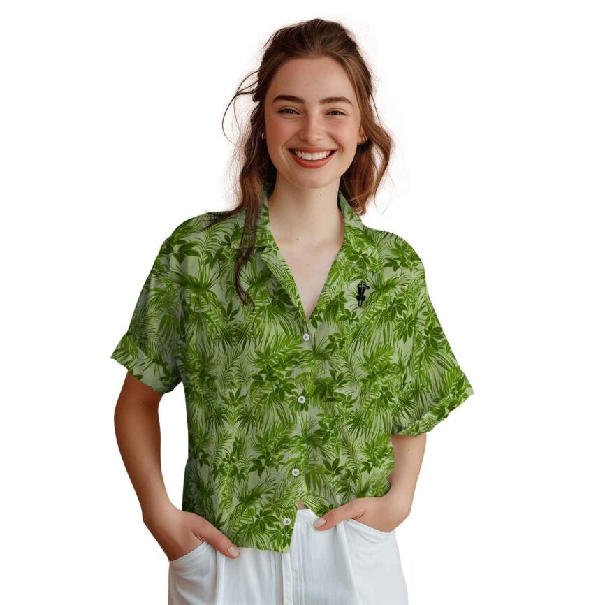 Disc Golf Foliage Print Hawaiian Shirt Top rated