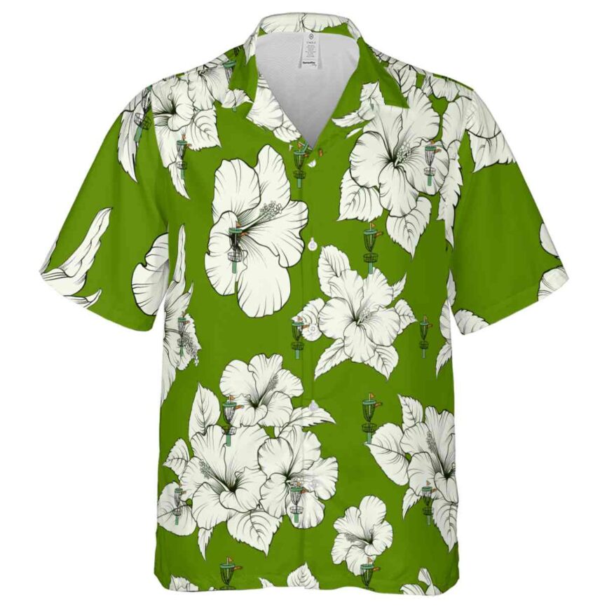 Disc Golf Hibiscus Flower Hawaiian Shirt Fashion forward