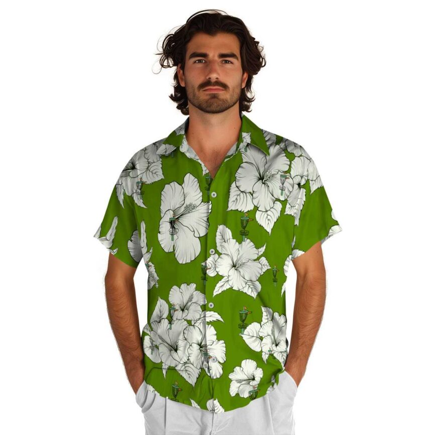 Disc Golf Hibiscus Flower Hawaiian Shirt New Arrival