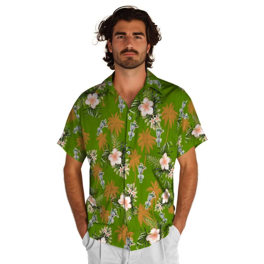 Disc Golf Hibiscus Palm Hawaiian Shirt New Arrival
