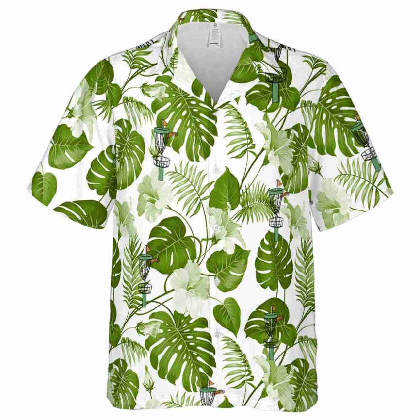 Disc Golf Leaf Pattern Hawaiian Shirt Fashion forward