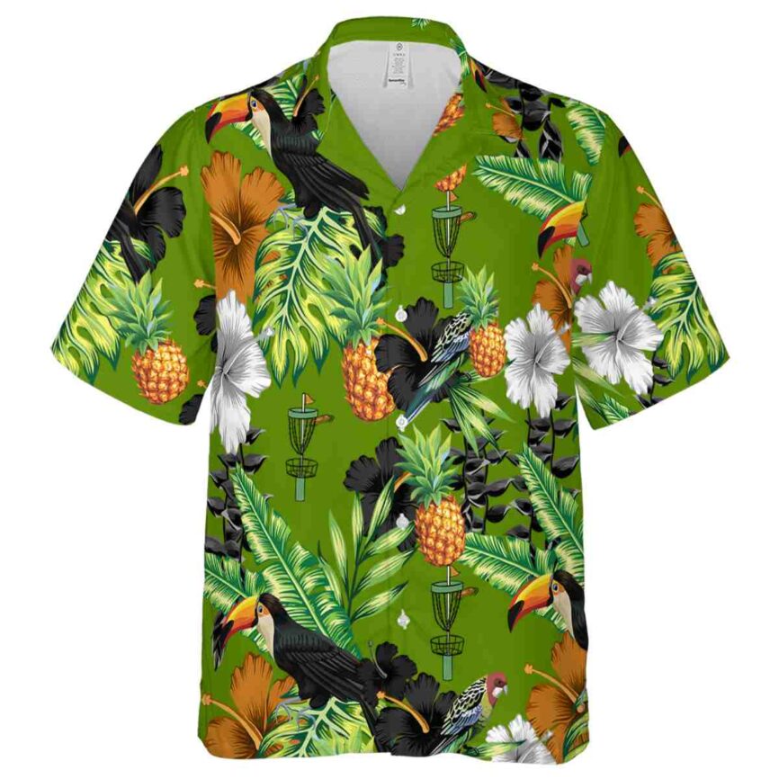 Disc Golf Leafy Toucan Hawaiian Shirt Fashion forward