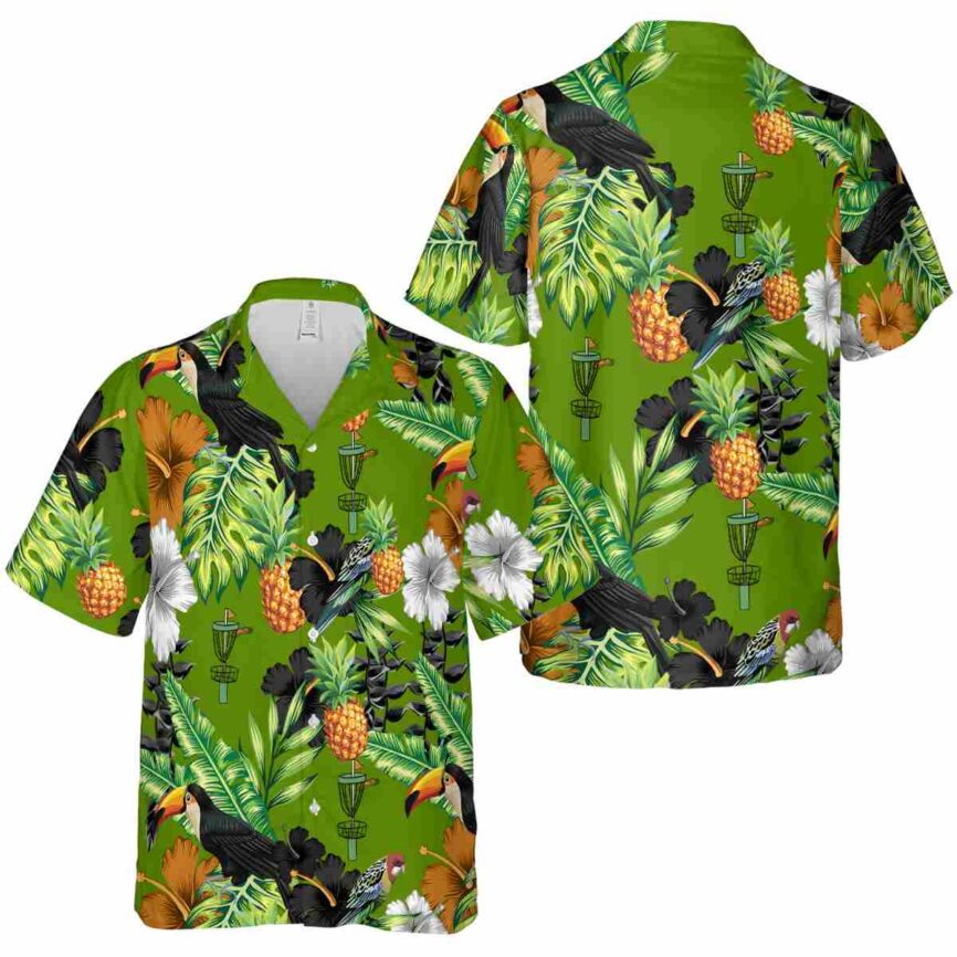 Disc Golf Leafy Toucan Hawaiian Shirt Premium grade
