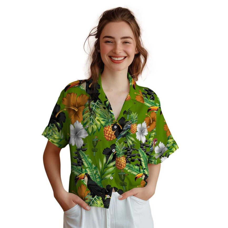 Disc Golf Leafy Toucan Hawaiian Shirt Top rated