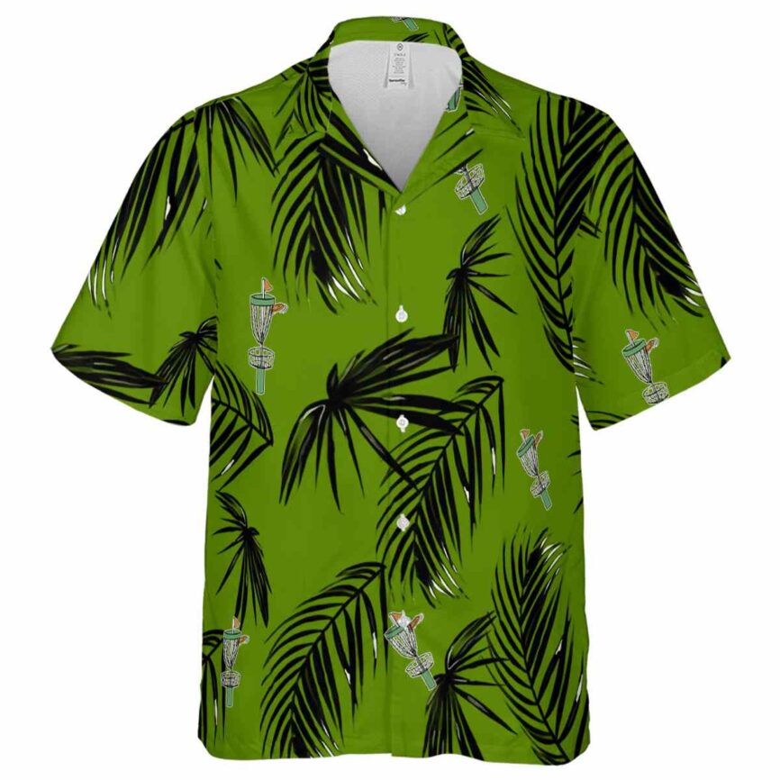 Disc Golf Monochrome Palm Hawaiian Shirt Fashion forward