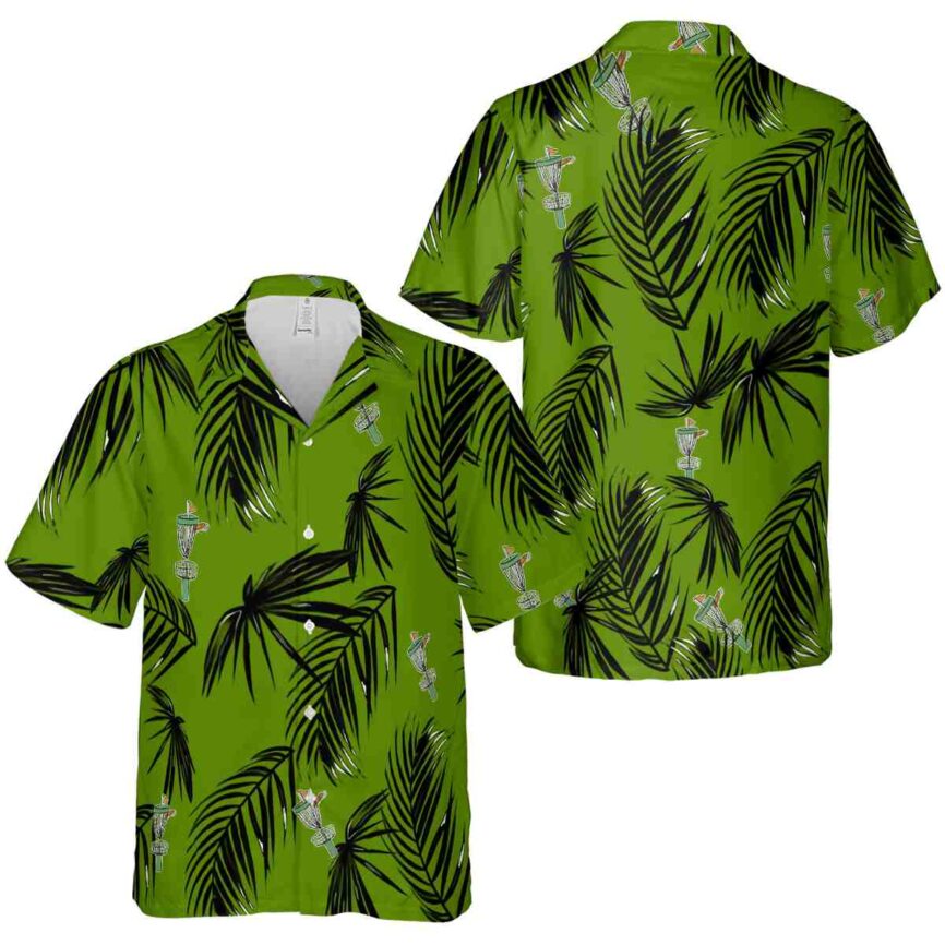 Disc Golf Monochrome Palm Hawaiian Shirt Premium grade
