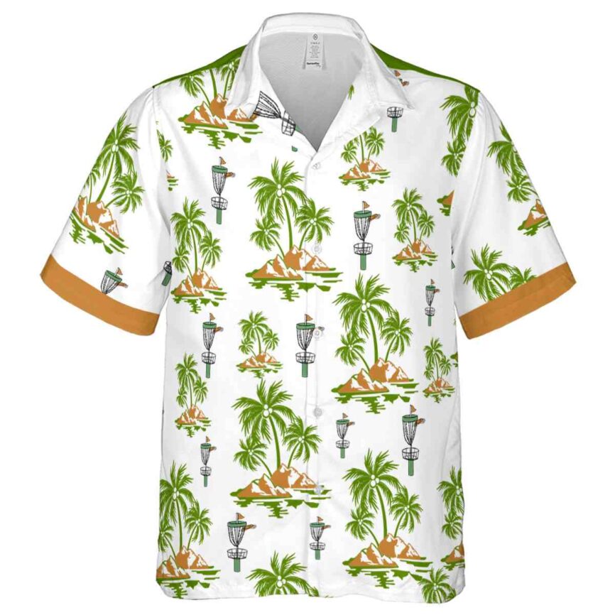 Disc Golf Palm Island Graphic Hawaiian Shirt Fashion forward