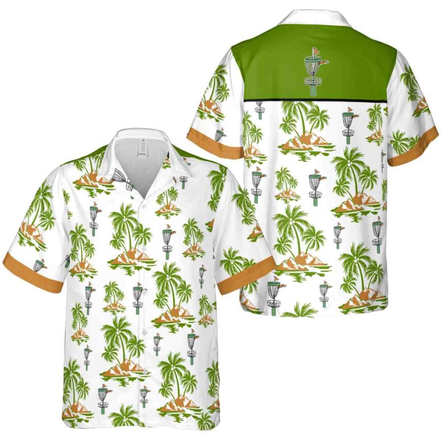 Disc Golf Palm Island Graphic Hawaiian Shirt Premium grade