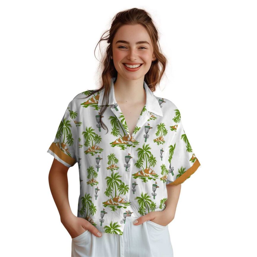 Disc Golf Palm Island Graphic Hawaiian Shirt Top rated