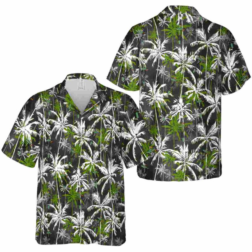 Disc Golf Palm Themed Hawaiian Shirt Premium grade