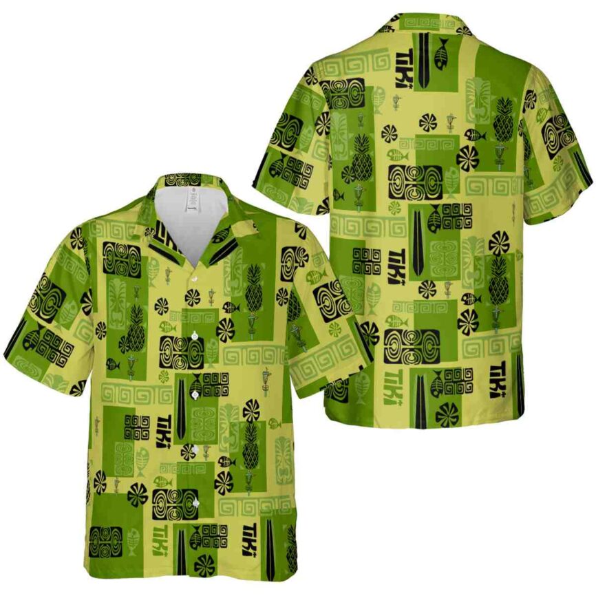 Disc Golf Tiki Motifs Hawaiian Shirt Premium grade