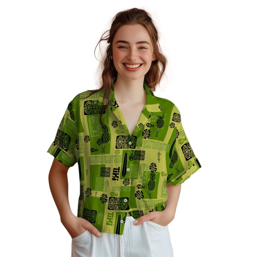 Disc Golf Tiki Motifs Hawaiian Shirt Top rated