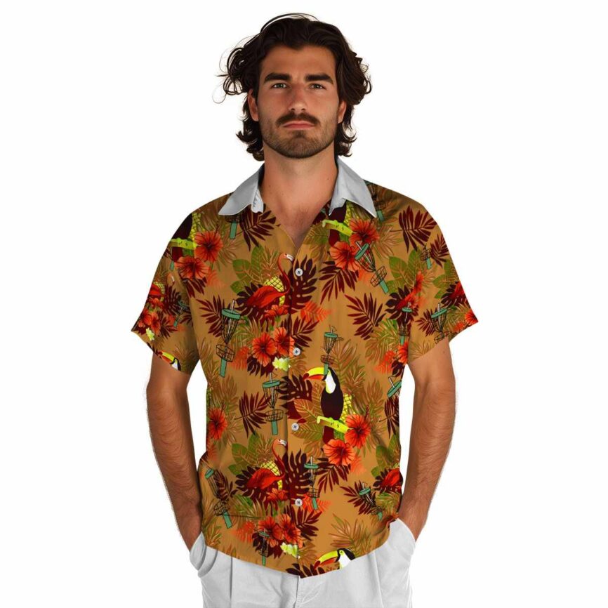 Disc Golf Tropical Bird Hawaiian Shirt New Arrival