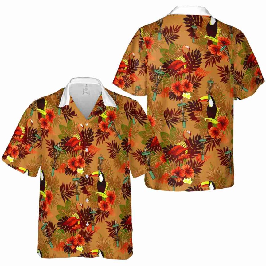 Disc Golf Tropical Bird Hawaiian Shirt Premium grade