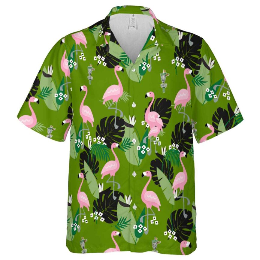 Disc Golf Tropical Flamingo Hawaiian Shirt Fashion forward