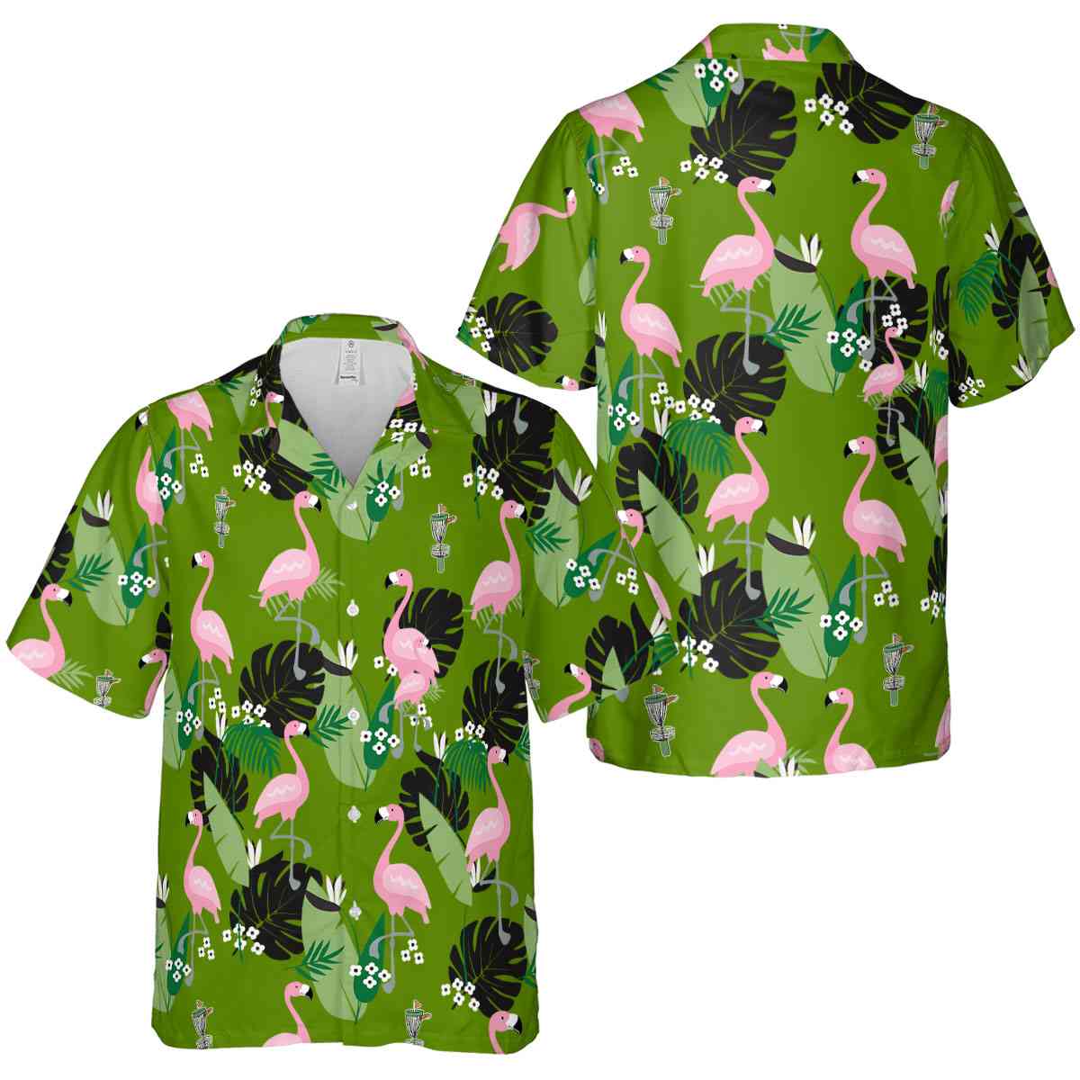 Disc Golf Tropical Flamingo Hawaiian Shirt Premium grade Disc Golf Tropical Flamingo Hawaiian Shirt Premium grade