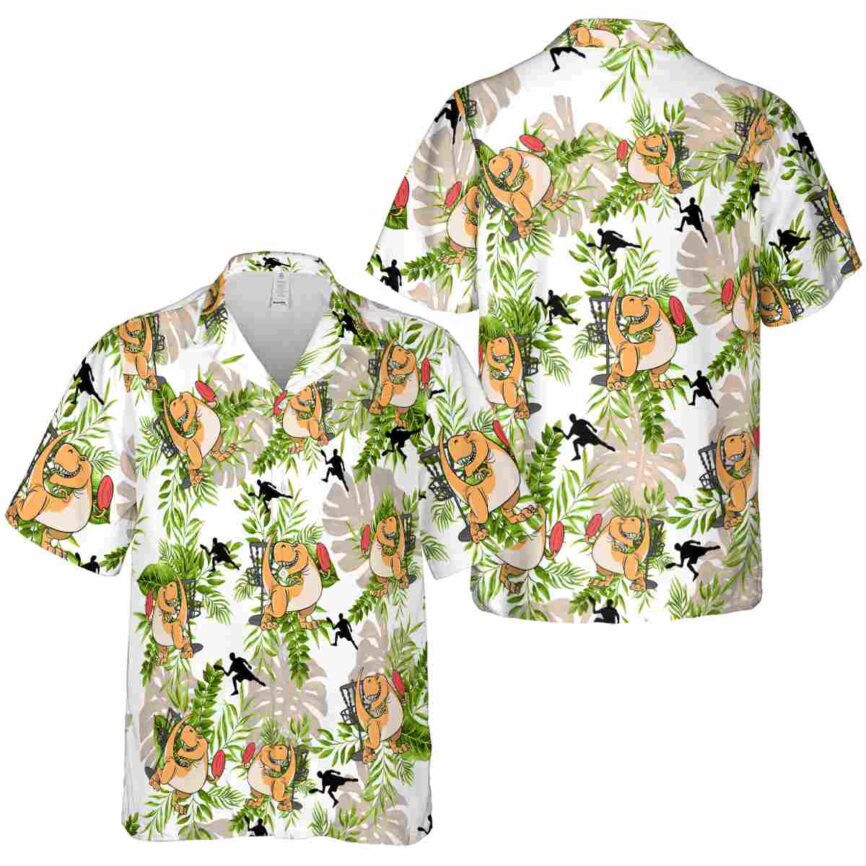 Disc Golf Tropical Fronds Hawaiian Shirt Premium grade