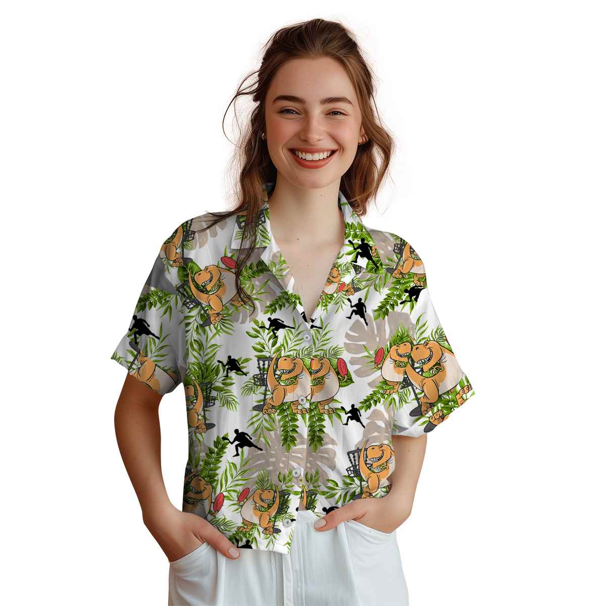 Disc Golf Tropical Fronds Hawaiian Shirt Top rated Disc Golf Tropical Fronds Hawaiian Shirt Top rated