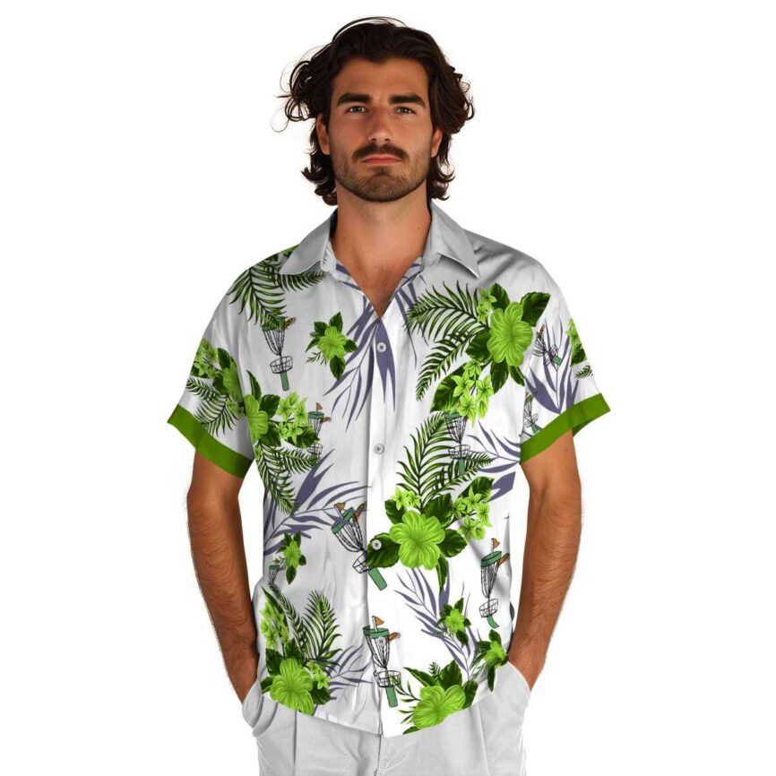 Disc Golf US Flag Floral Hawaiian Shirt New Arrival
