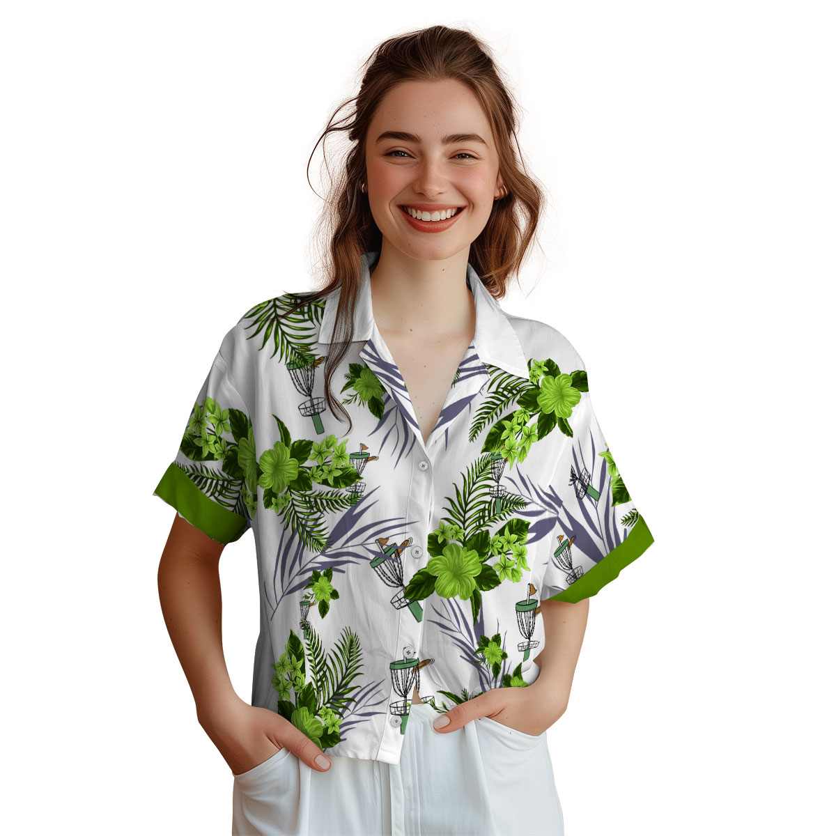 Disc Golf US Flag Floral Hawaiian Shirt Top rated Disc Golf US Flag Floral Hawaiian Shirt Top rated
