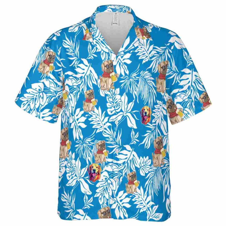 Dog Bold Foliage Hawaiian Shirt Fashion forward