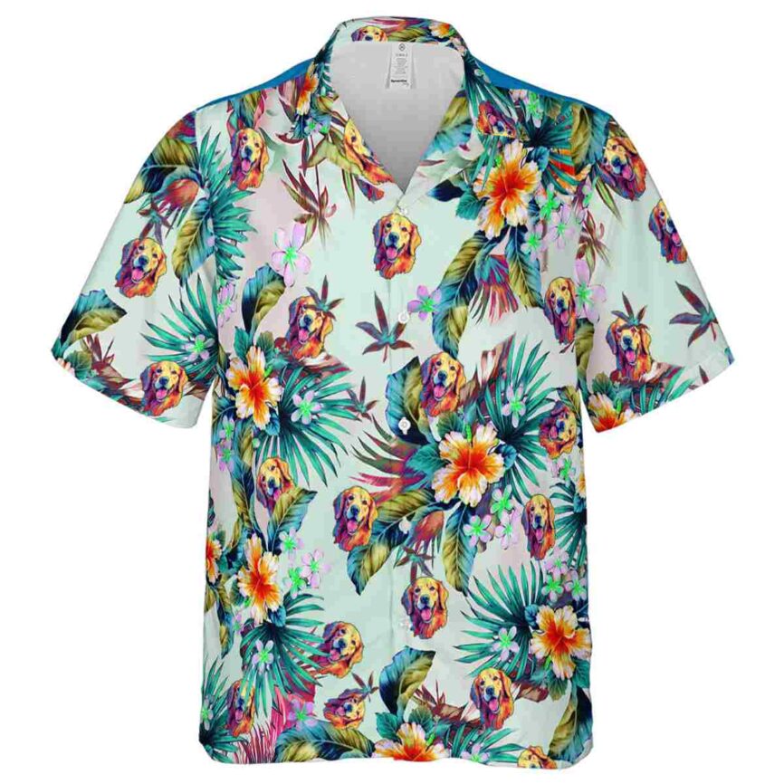 Dog Floral Burst Hawaiian Shirt Fashion forward
