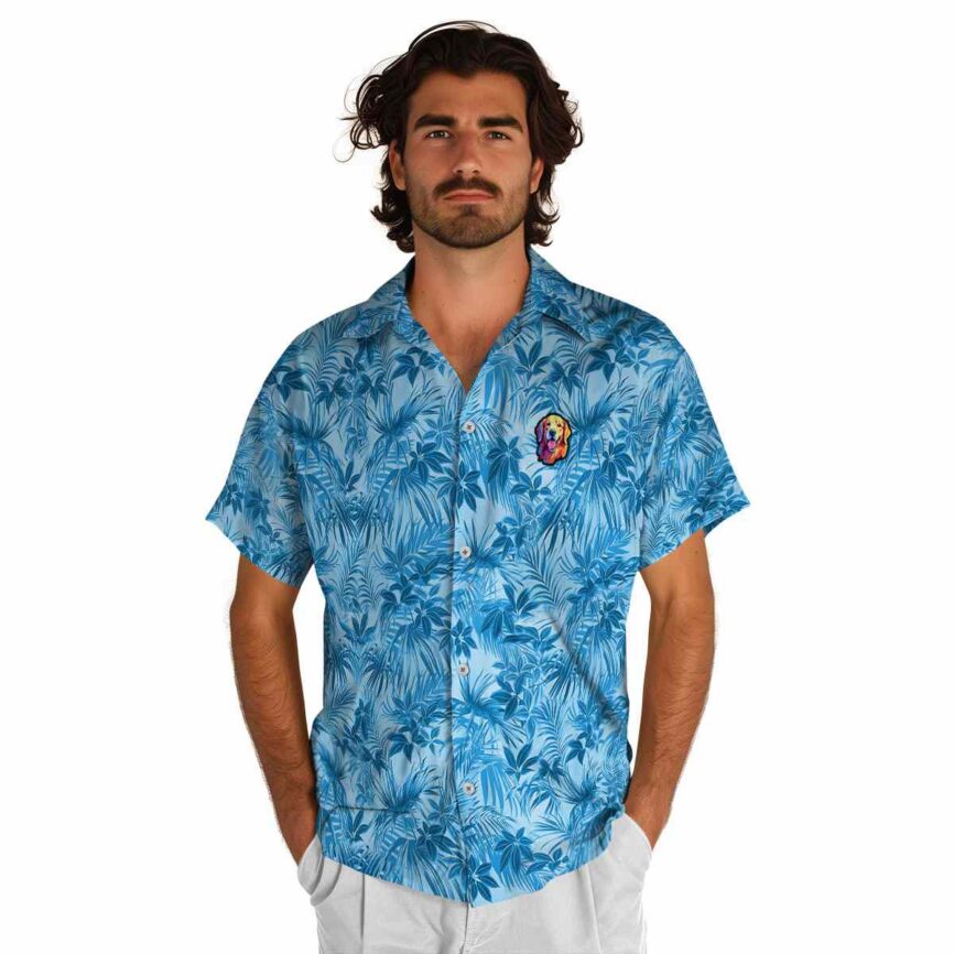 Dog Foliage Print Hawaiian Shirt New Arrival