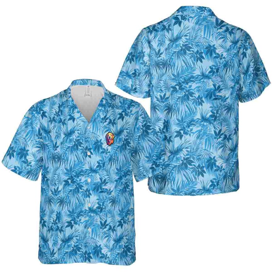 Dog Foliage Print Hawaiian Shirt Premium grade