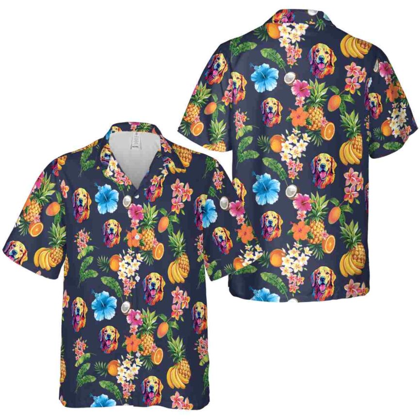 Dog Fruit Pattern Hawaiian Shirt Premium grade
