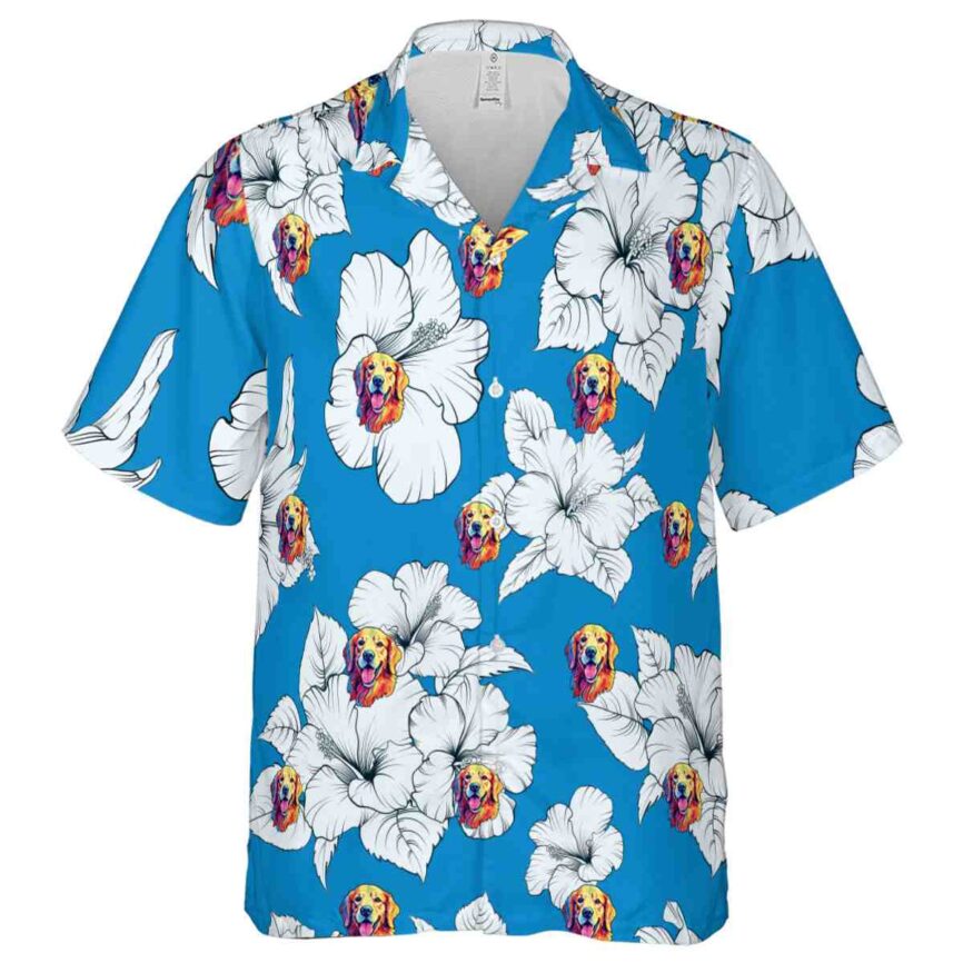 Dog Hibiscus Flower Hawaiian Shirt Fashion forward