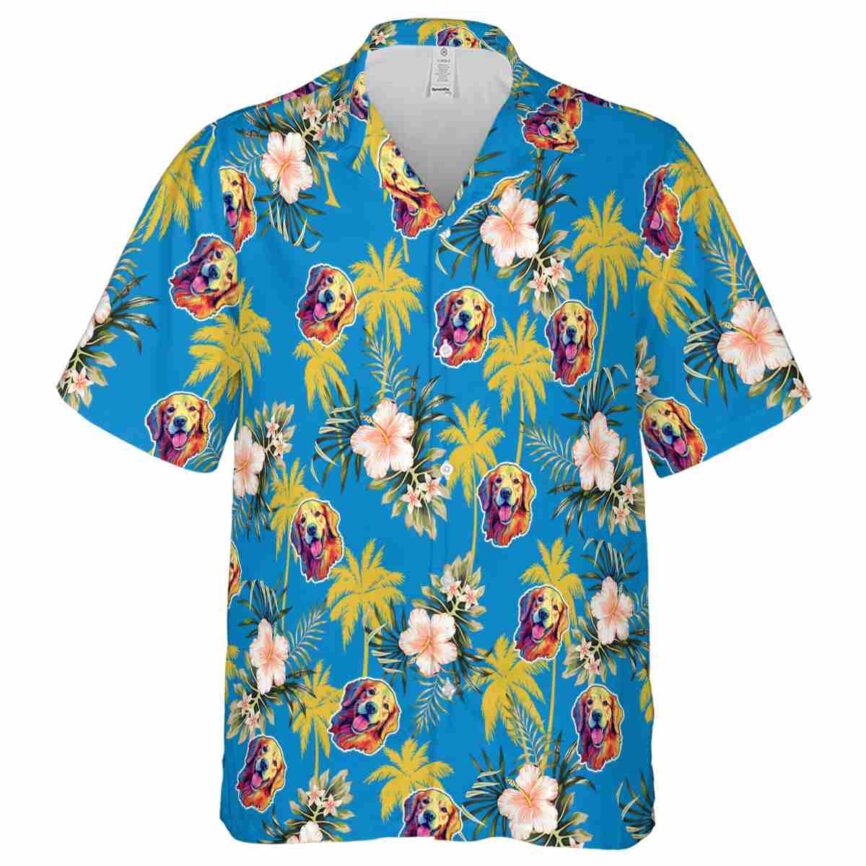 Dog Hibiscus Palm Hawaiian Shirt Fashion forward