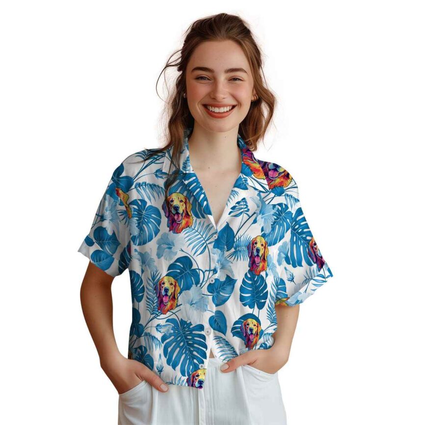 Dog Leaf Pattern Hawaiian Shirt Top rated