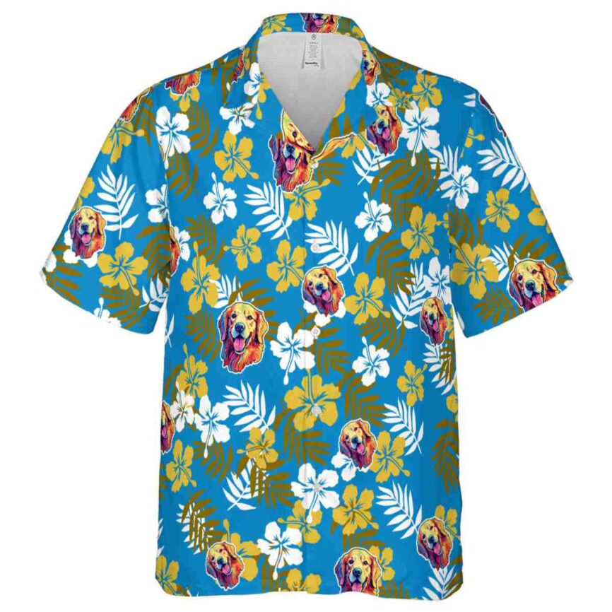 Dog Leafy Hibiscus Hawaiian Shirt Fashion forward