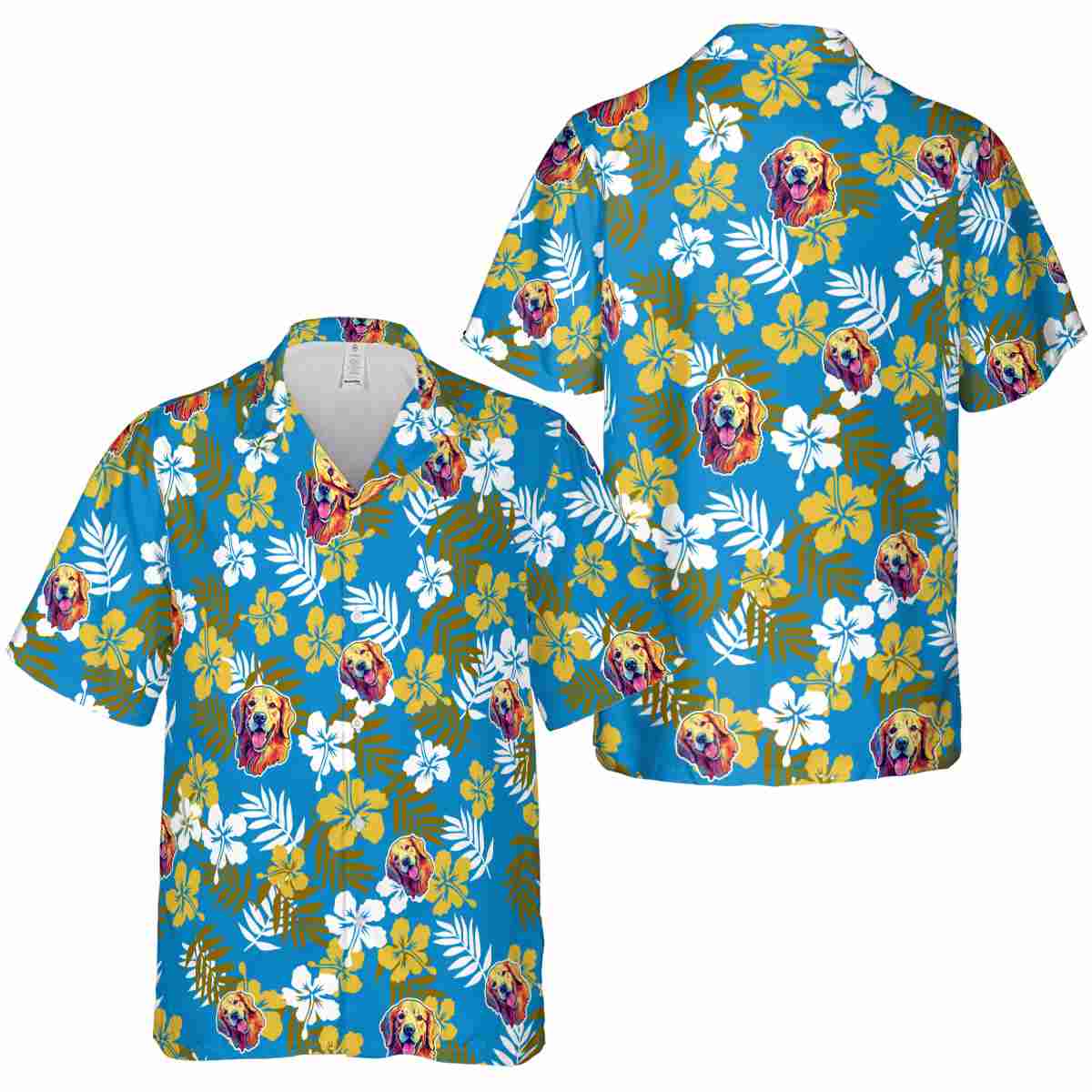 Dog Leafy Hibiscus Hawaiian Shirt Premium grade Dog Leafy Hibiscus Hawaiian Shirt Premium grade
