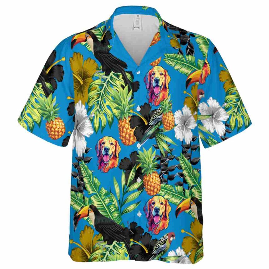 Dog Leafy Toucan Hawaiian Shirt Fashion forward