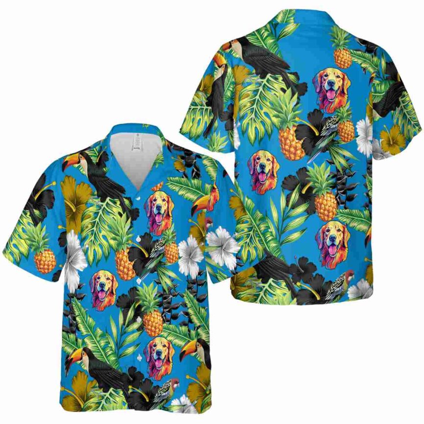 Dog Leafy Toucan Hawaiian Shirt Premium grade
