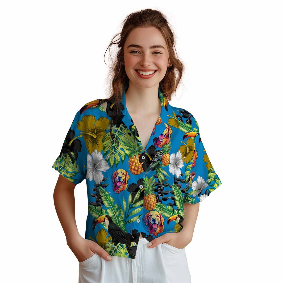 Dog Leafy Toucan Hawaiian Shirt Top rated Dog Leafy Toucan Hawaiian Shirt Top rated