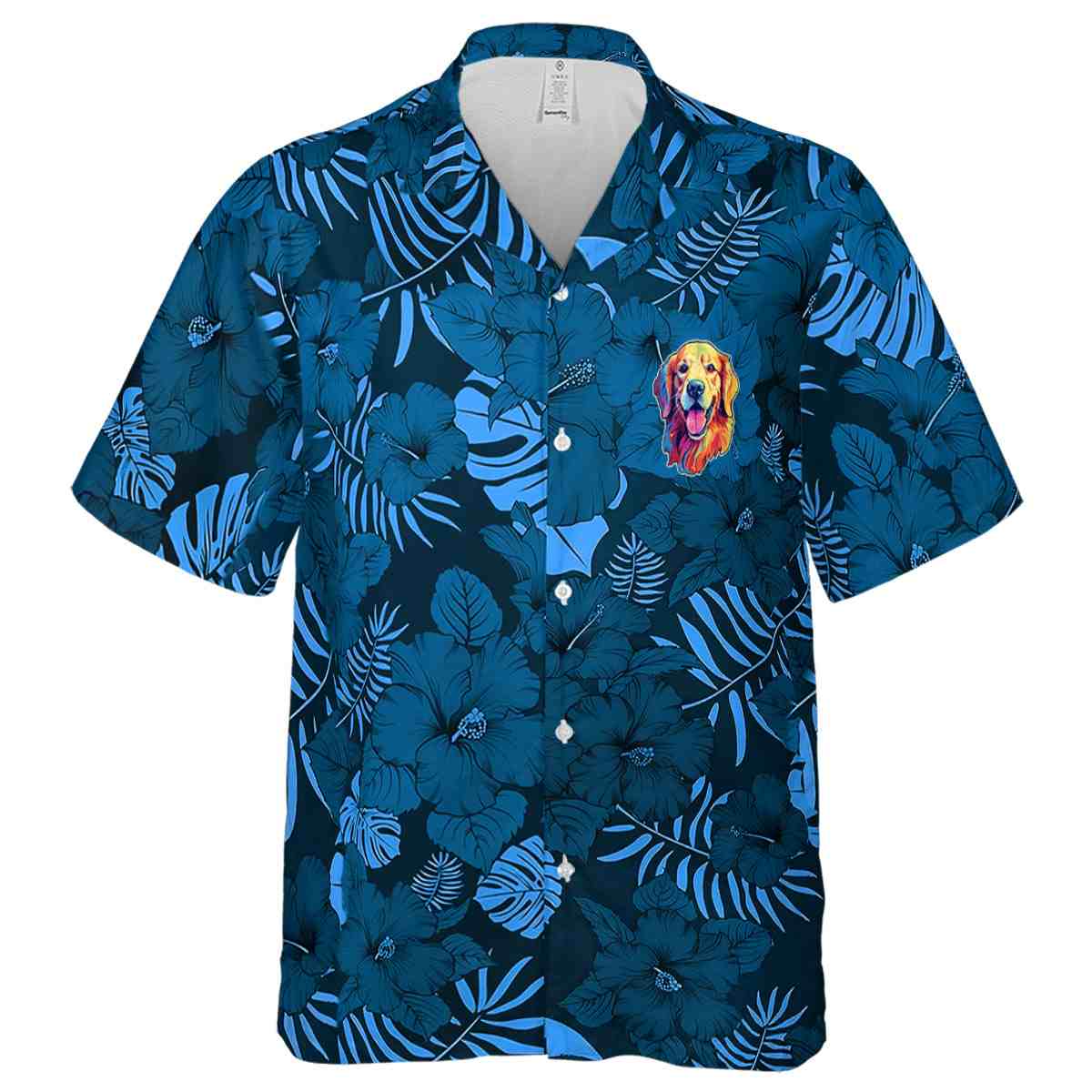 Dog Monochrome Floral Hawaiian Shirt Fashion forward Dog Monochrome Floral Hawaiian Shirt Fashion forward