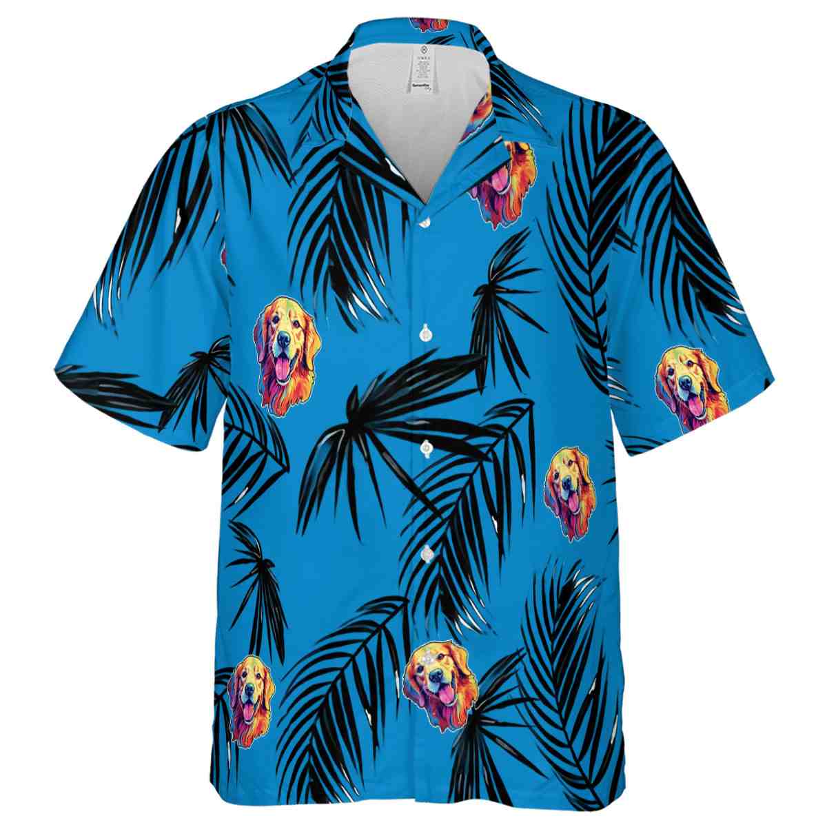 Dog Monochrome Palm Hawaiian Shirt Fashion forward Dog Monochrome Palm Hawaiian Shirt Fashion forward