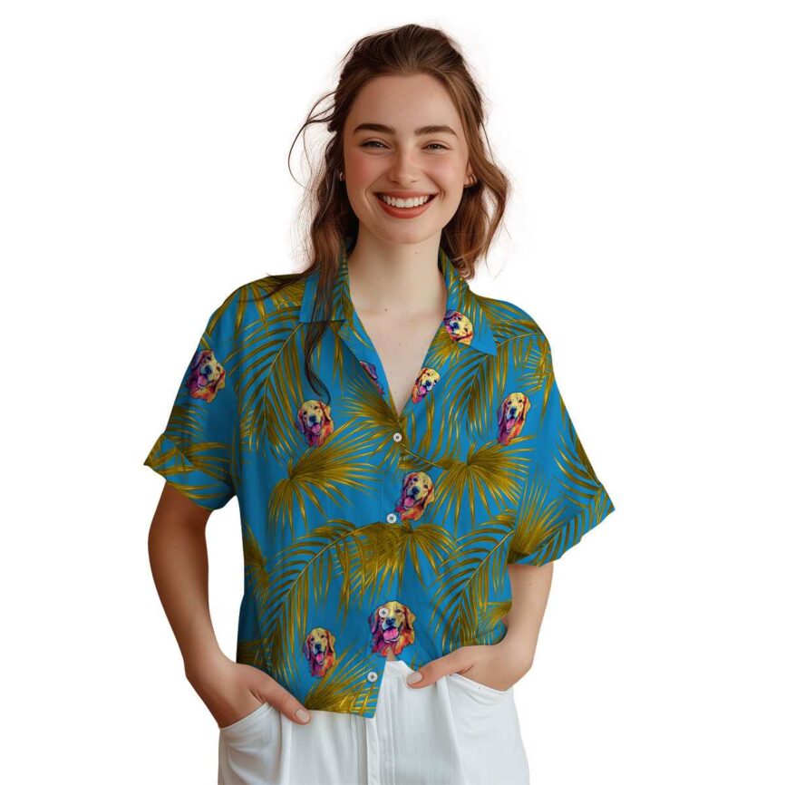 Dog Palm Frond Hawaiian Shirt Top rated