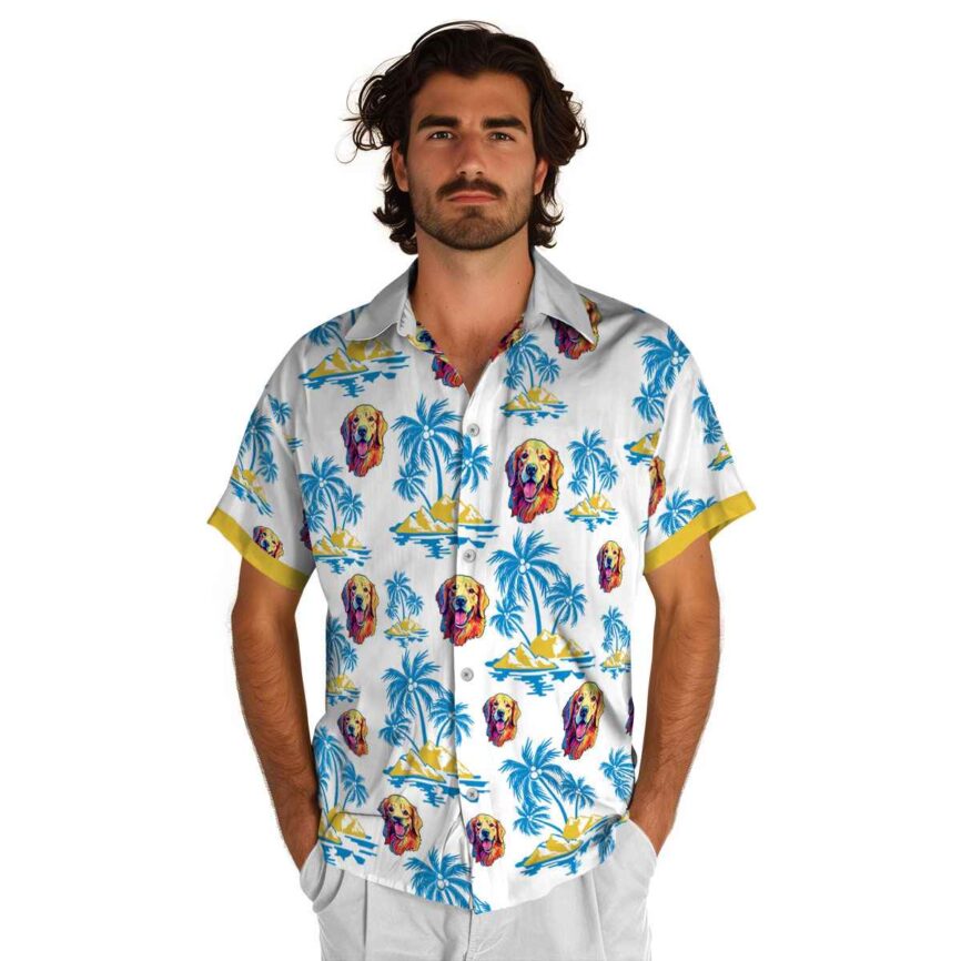Dog Palm Island Graphic Hawaiian Shirt New Arrival