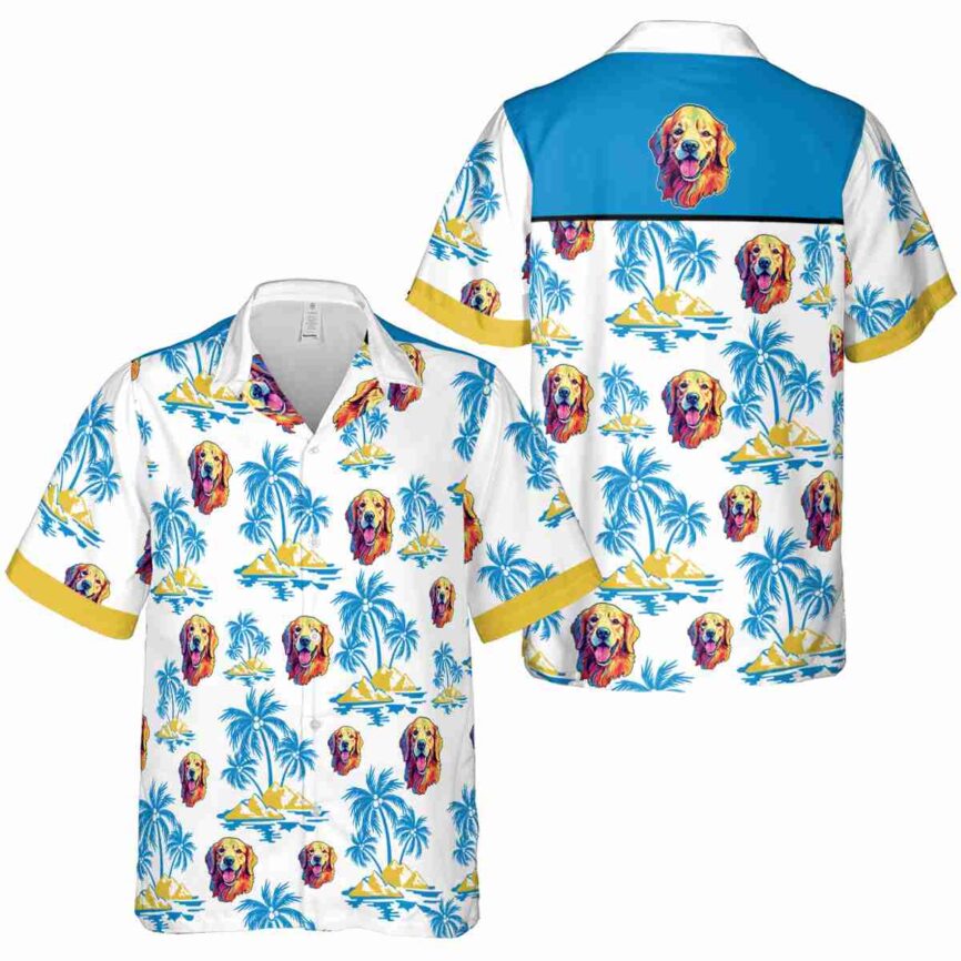 Dog Palm Island Graphic Hawaiian Shirt Premium grade
