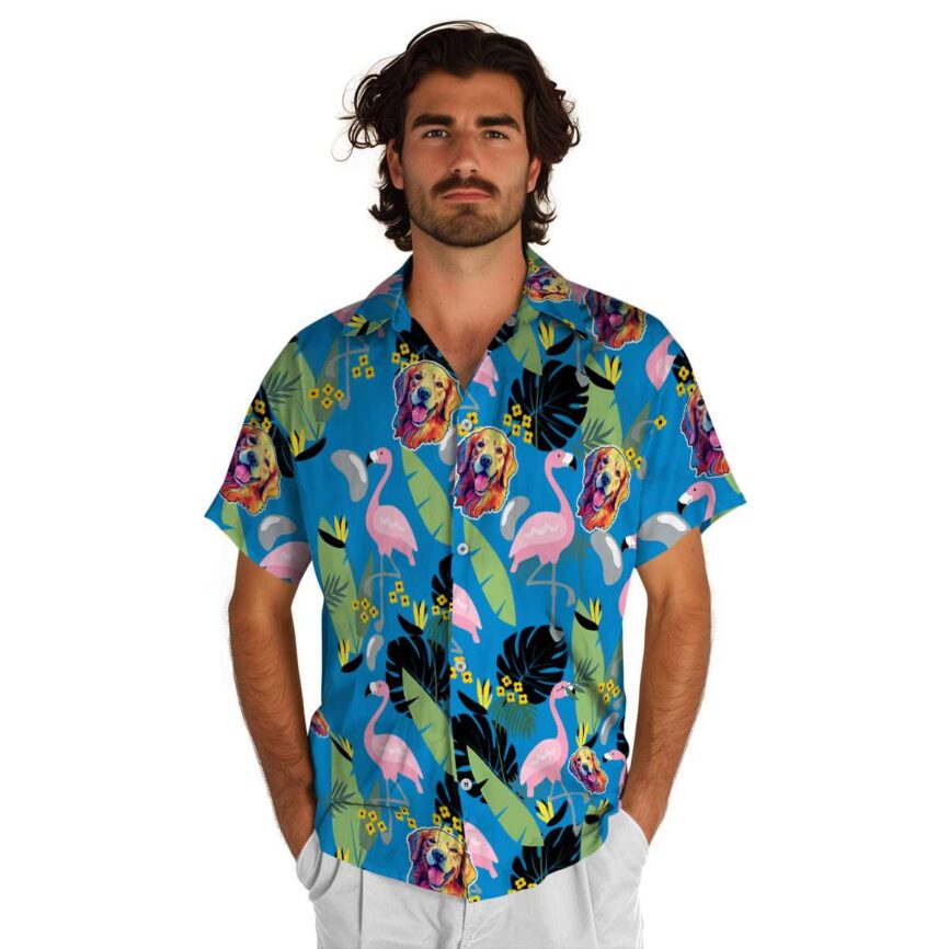 Dog Pink Flamingo Hawaiian Shirt New Arrival