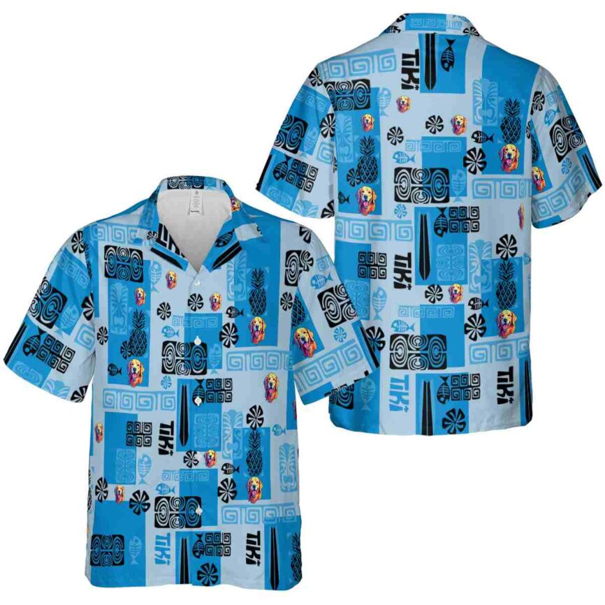 Dog Tiki Motifs Hawaiian Shirt Premium grade