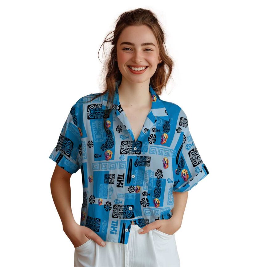 Dog Tiki Motifs Hawaiian Shirt Top rated
