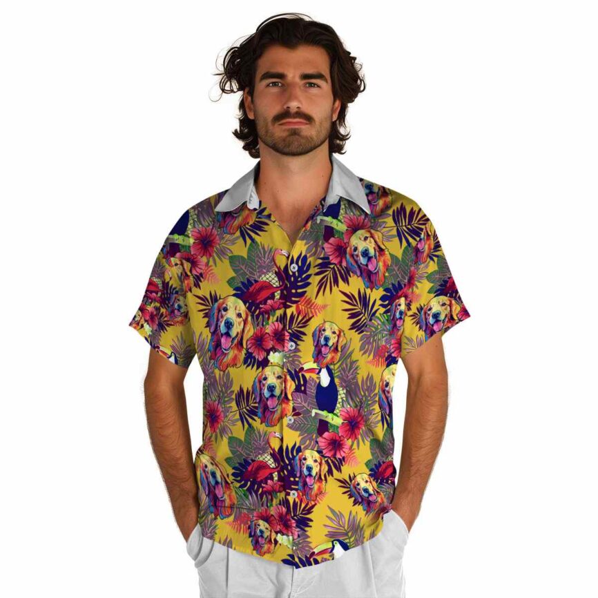 Dog Tropical Bird Hawaiian Shirt New Arrival