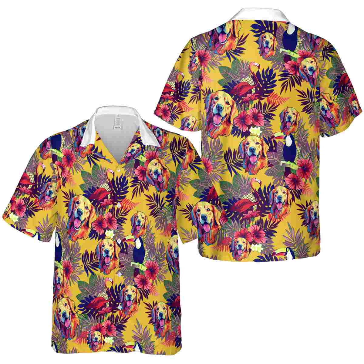 Dog Tropical Bird Hawaiian Shirt Premium grade Dog Tropical Bird Hawaiian Shirt Premium grade