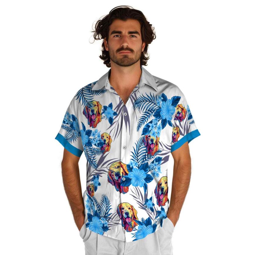 Dog US Flag Floral Hawaiian Shirt New Arrival
