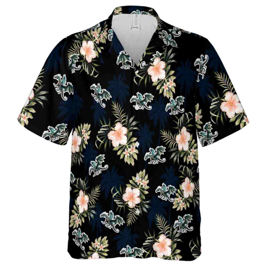 Dragon Hibiscus Palm Hawaiian Shirt Fashion forward